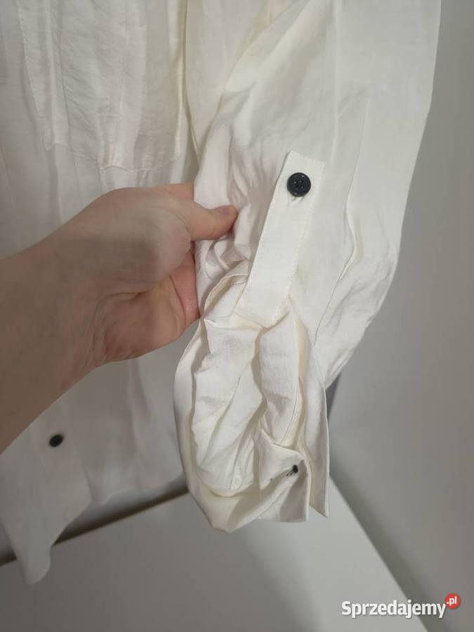 HM koszula złamana biel rXXL44 oversize Bez wzoru Bluzki i koszule Zamość