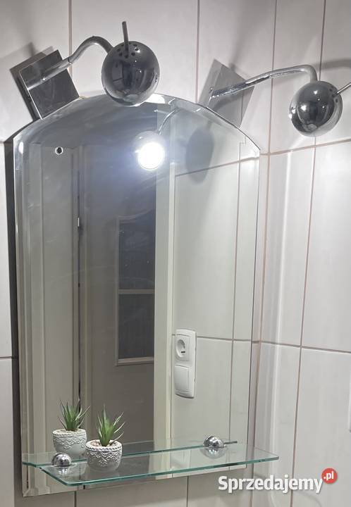 Lustro połeczka 2lampki 2wieszaki sprzedam