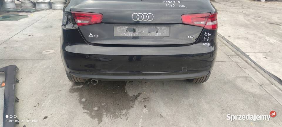 ZDERZAK TYŁ AUDI A3 8V3 3DRZWI LY9B ORYGINAŁ Przystajń