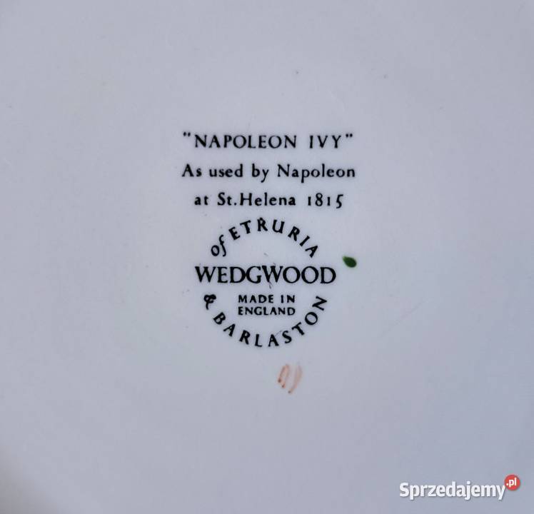 Waza Kartoflanka Wedgwood Napoleon Ivy Queens Strzelce Krajeńskie