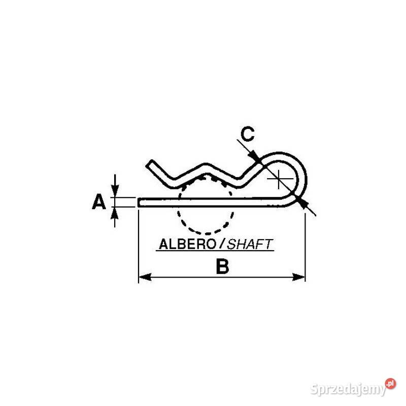 Zawleczka sprężysta DIN11024E 6x114mm 00118 Kamionna sprzedam