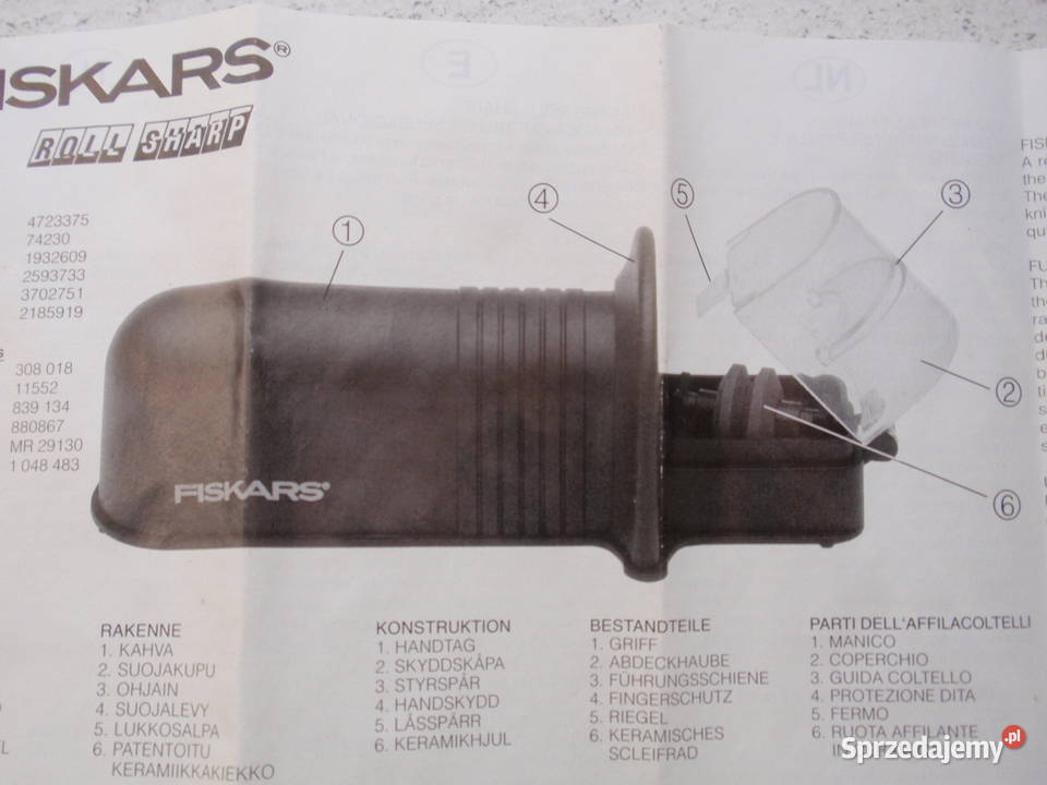 Ostrzałki Fiskars do siekiery i noży