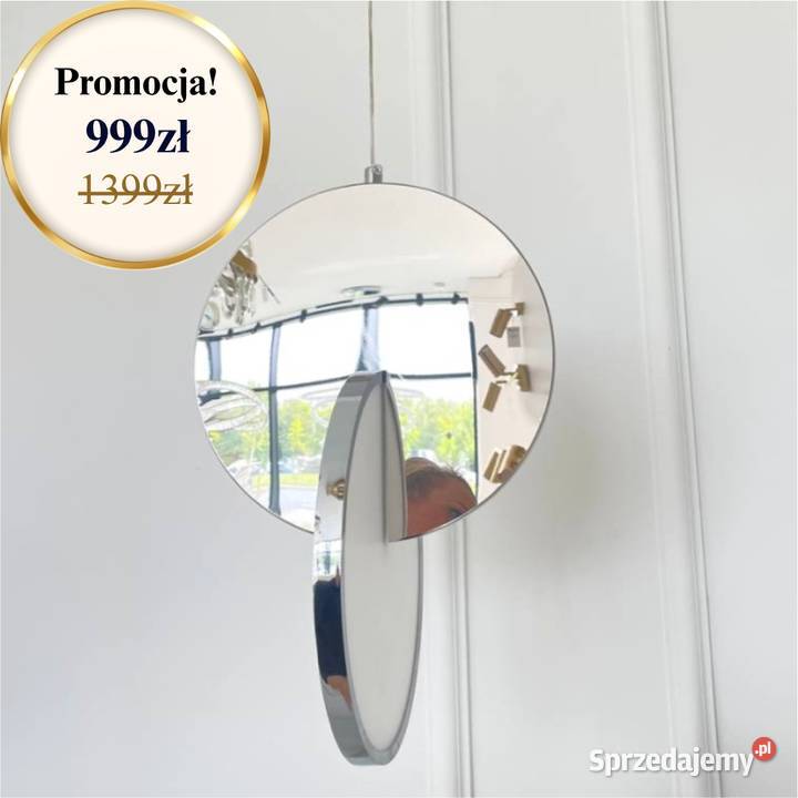 Żyrandol srebrny nowoczesny lampa wisząca do