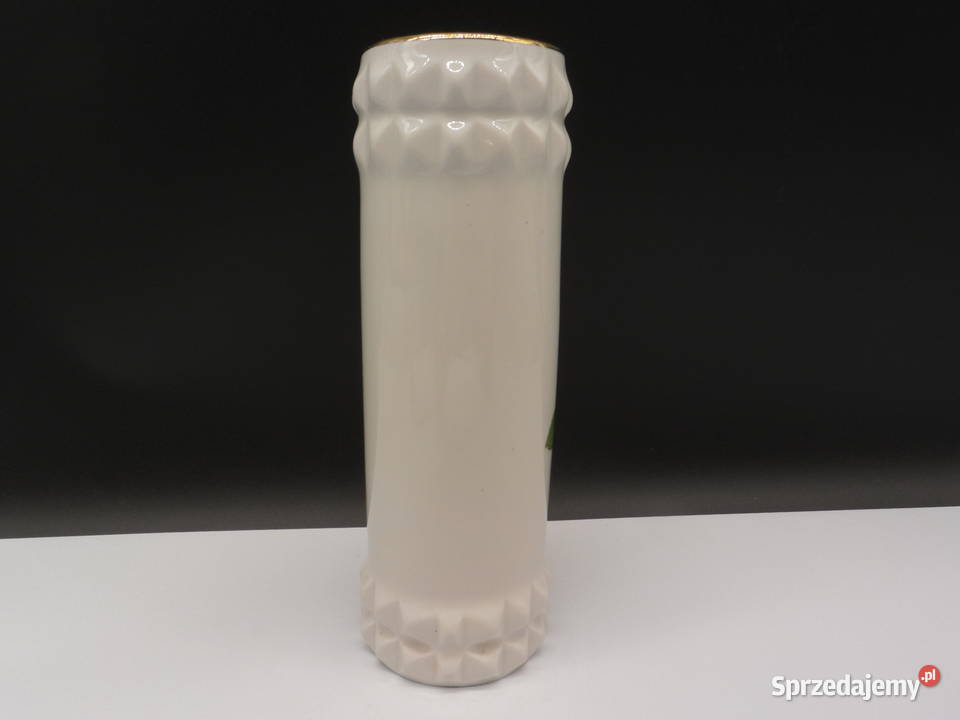 Elegancki Wazon Porcelanowy Motyw Kwiatowy Raszków