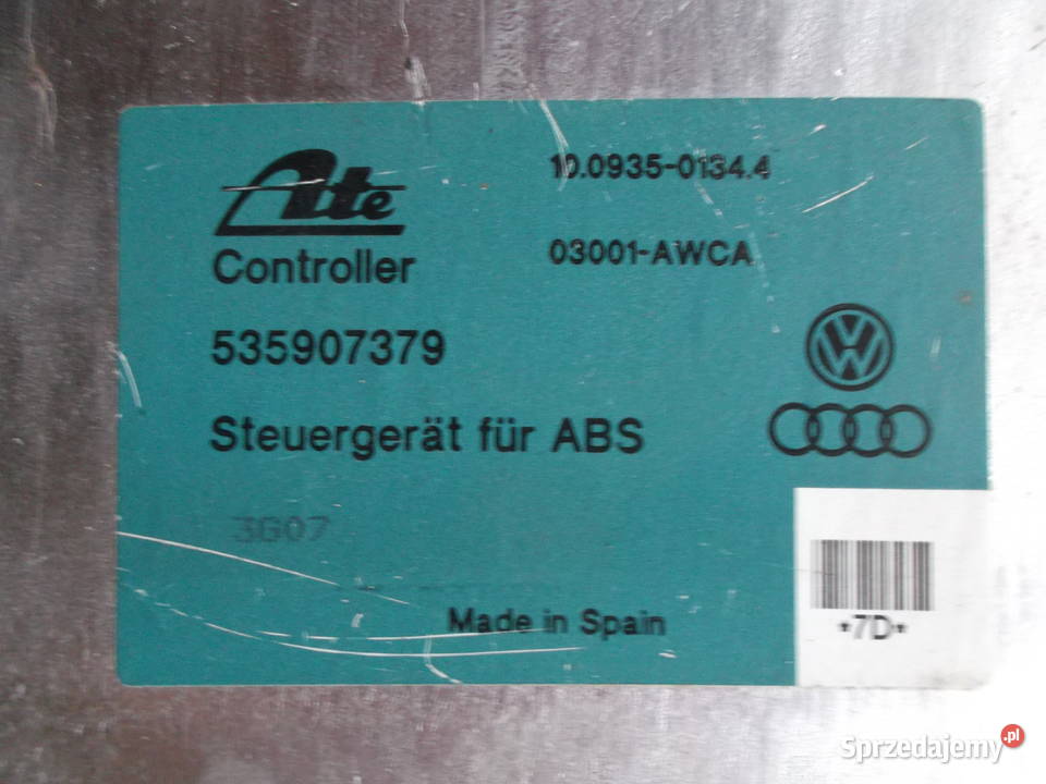 AUDI VW GOLF PASSAT SEAT STEROWNIK ABS Ate Pozostałe Świerzawa
