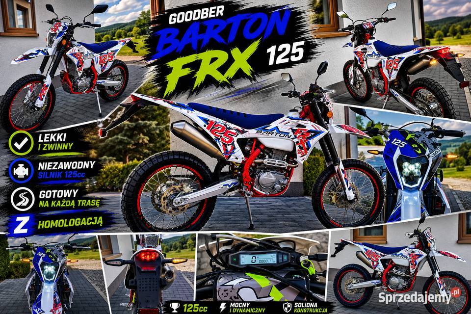Cross Super Moto Barton FRX 125 HOMOLOGACJA Bieliny