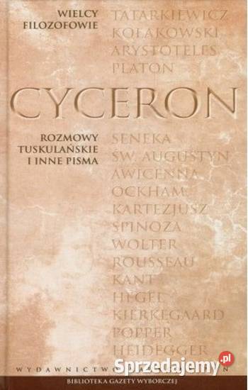 Rozmowy tuskulańskie i inne pisma Cyceron małopolskie Kraków