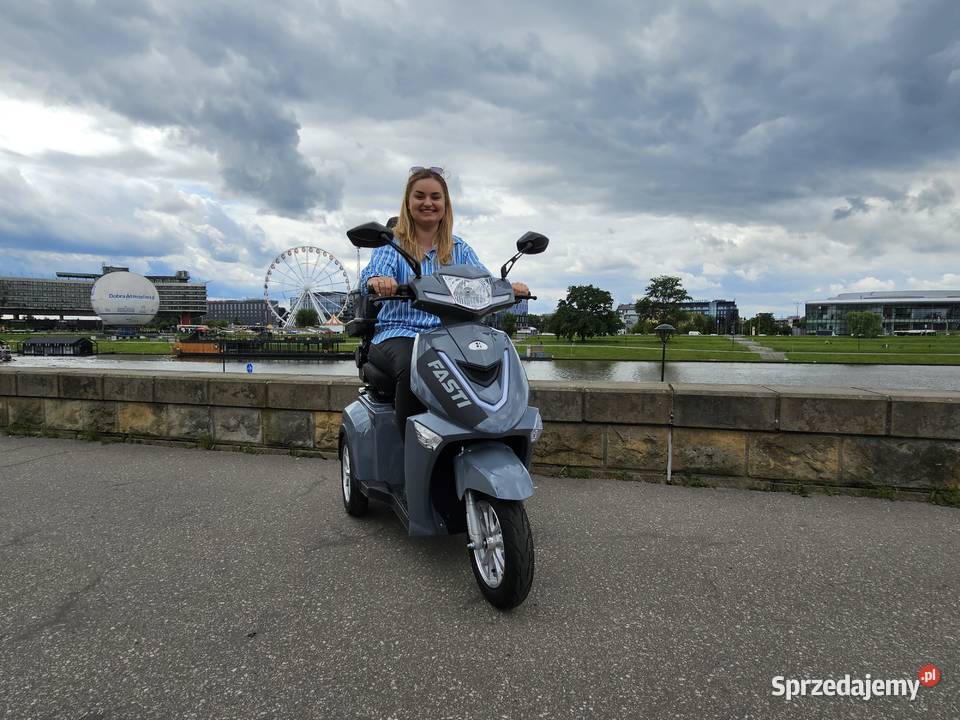Skuter elektryczny trójkołowy Fasti 3 szary Motocykle, skutery, quady Kraków sprzedam