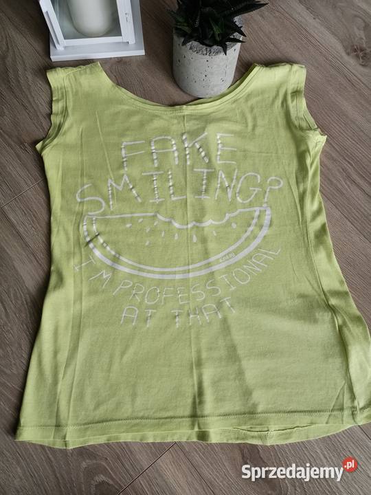 Bluzka seledynowa krótki rękaw XS mazowieckie Płock sprzedam