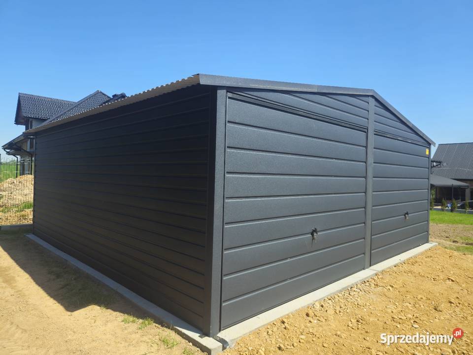 6x6 Garaze Blaszane Garaż Blaszany Blaszak Czarnożyły