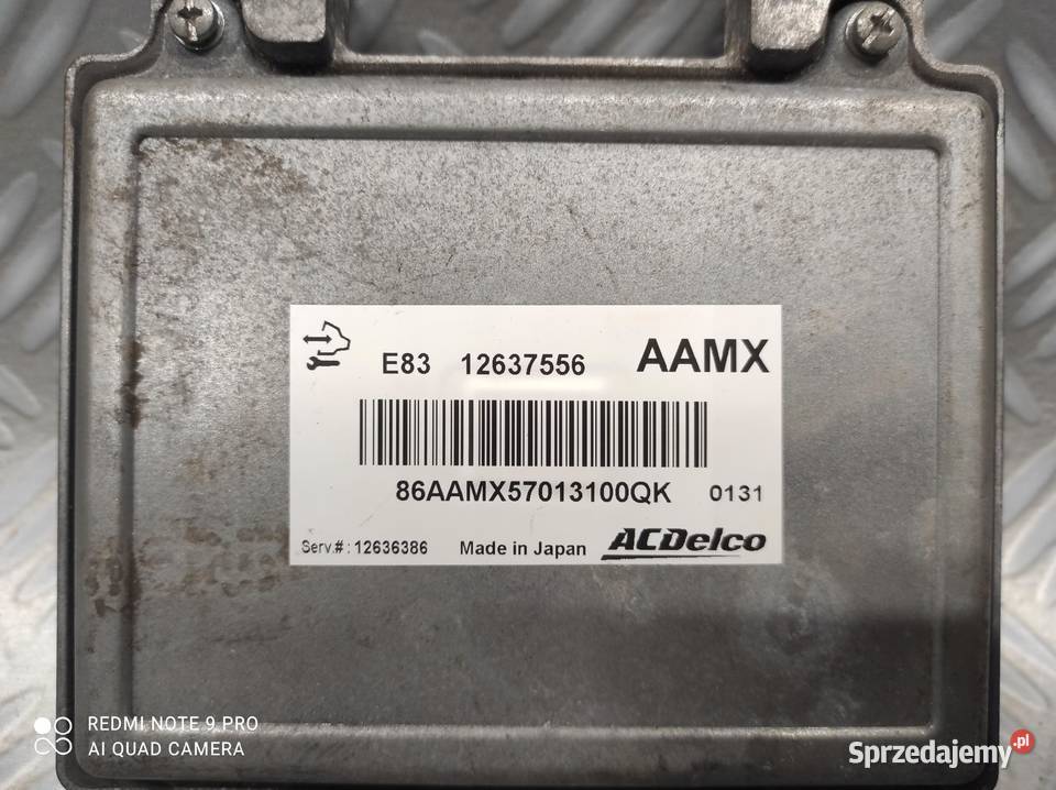 OPEL ASTRA J IV STEROWNIK SILNIKA 12637556 AAMX Przemęt sprzedam