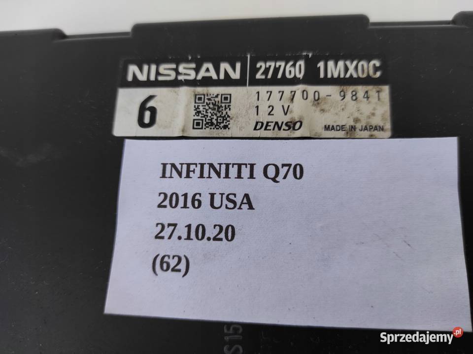 MODUŁ KLIMATYZACJI INFINITI Q70 M35 M37 Układ elektryczny Nowy Tomyśl