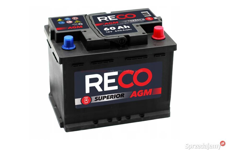 Akumulator RECO AGM 12V 60Ah Olsztyn