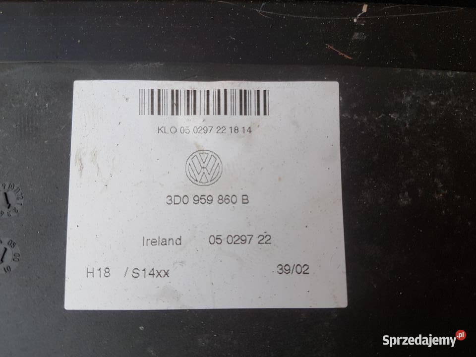 VW Phaeton moduł sterownik kanapy tylnej foteli Legnica