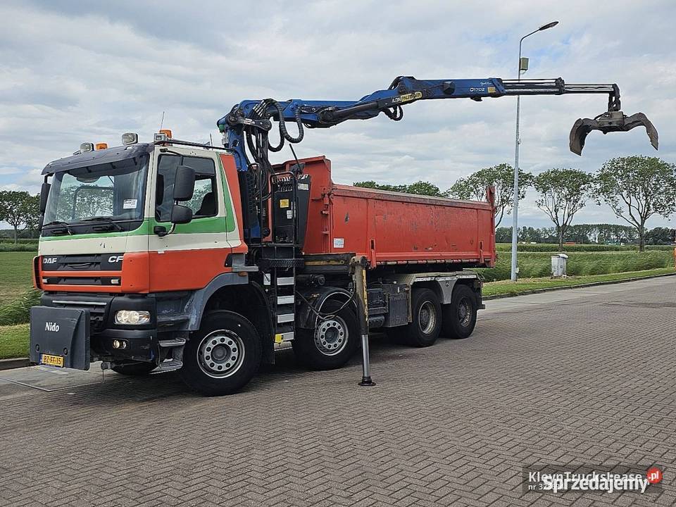 DAF CF 85410 PALFINGER EPSILON 17 wywrotka 8x4 Samochody ciężarowe