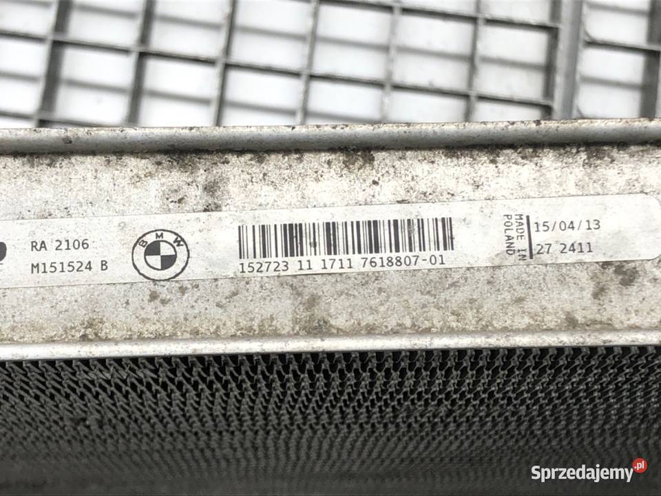 CHŁODNICA WODY BMW F34 20 184 7618807 RADIATOR osobowe sprzedam