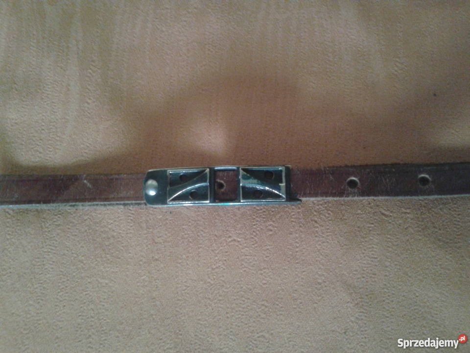 Wąski pasek damski ze skóry licowej łódzkie