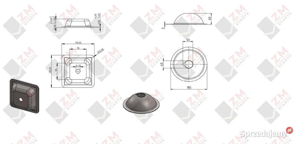 Stopy podporowe kwadratowe i okrągłe do Żary sprzedam