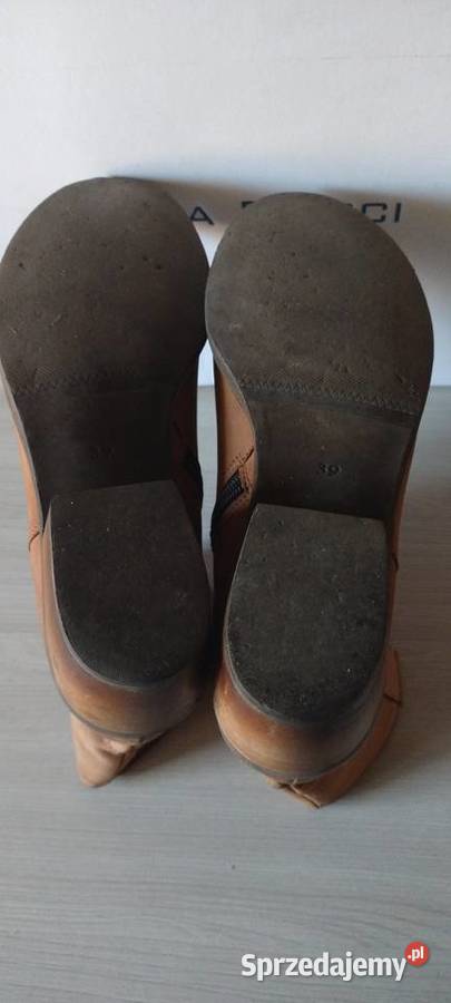 Buty damskie botki Laura Piacci skóra Kozaki