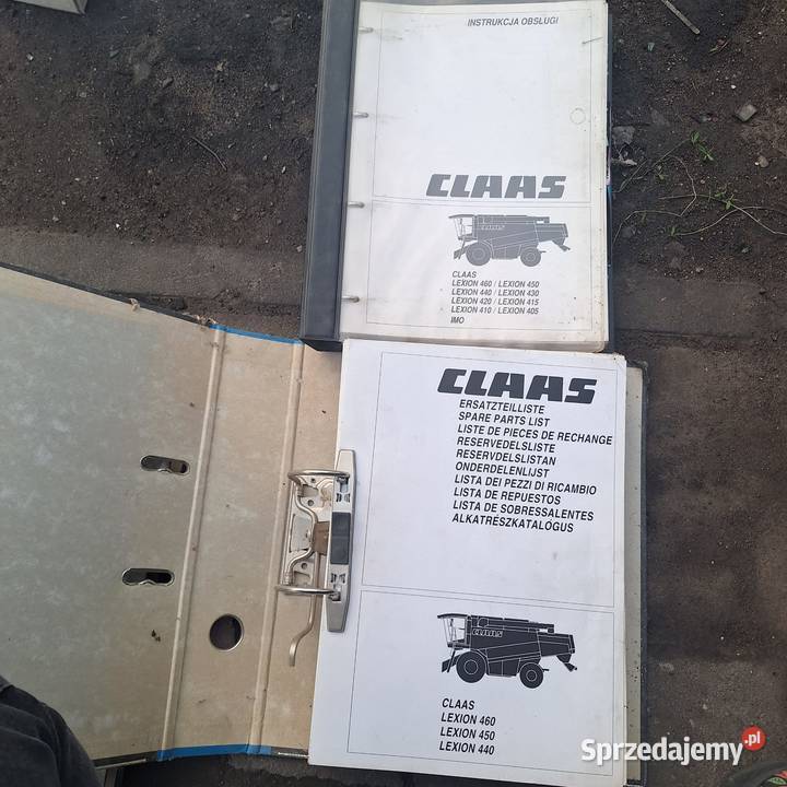 Katalog części Instrukcja obsługi Kombajn Claas Wiązów
