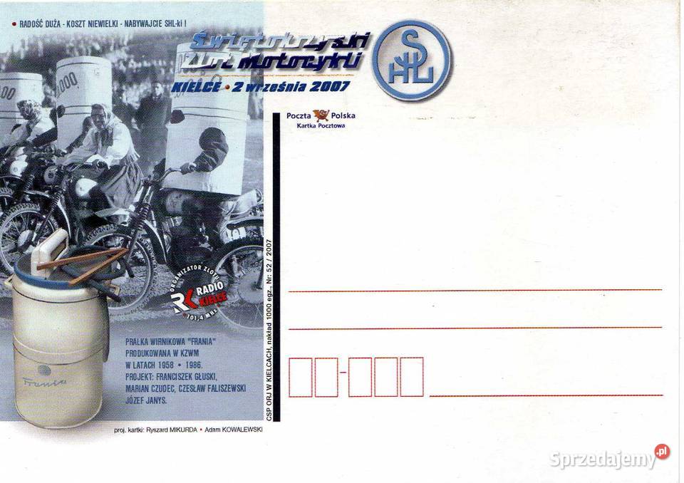 KARTKA POCZTOWA PRALKA WIRNIKOWA FRANIA 1 Krynki