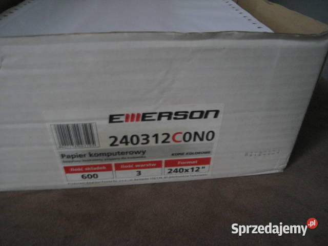 Papier komputerowy Emerson do faktur 240x12