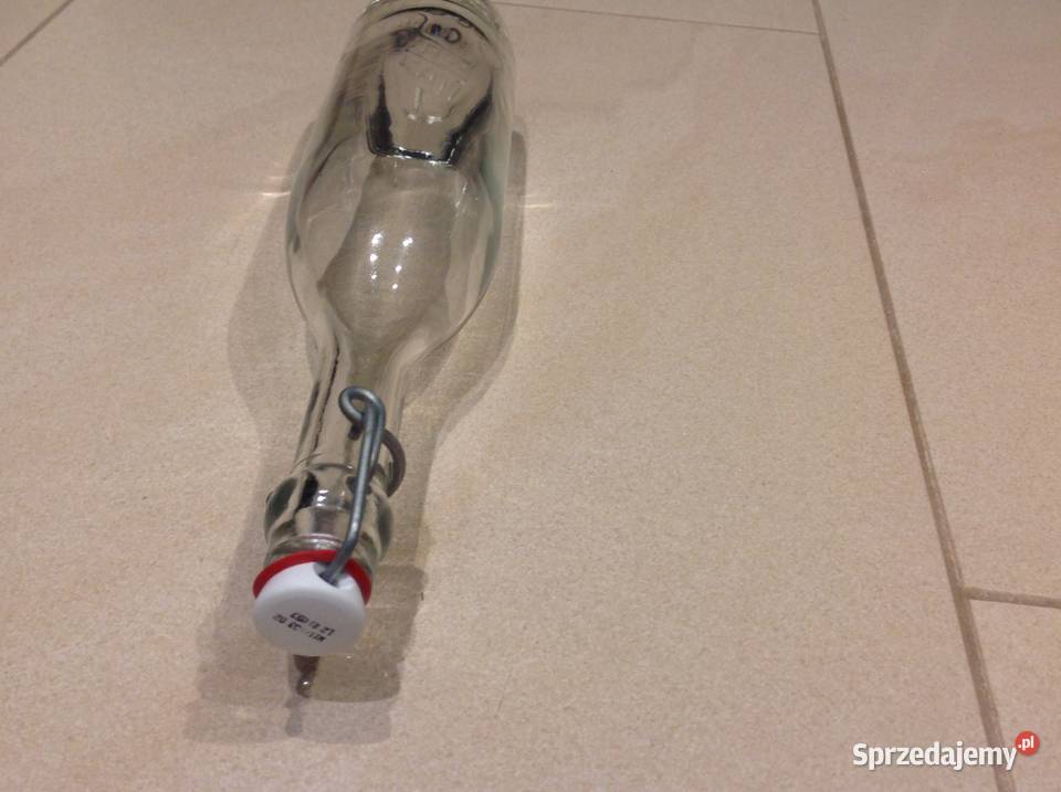 Stara Butelka Szklana KEFLA DEPOSE z Ceramicznym Nowa Sól