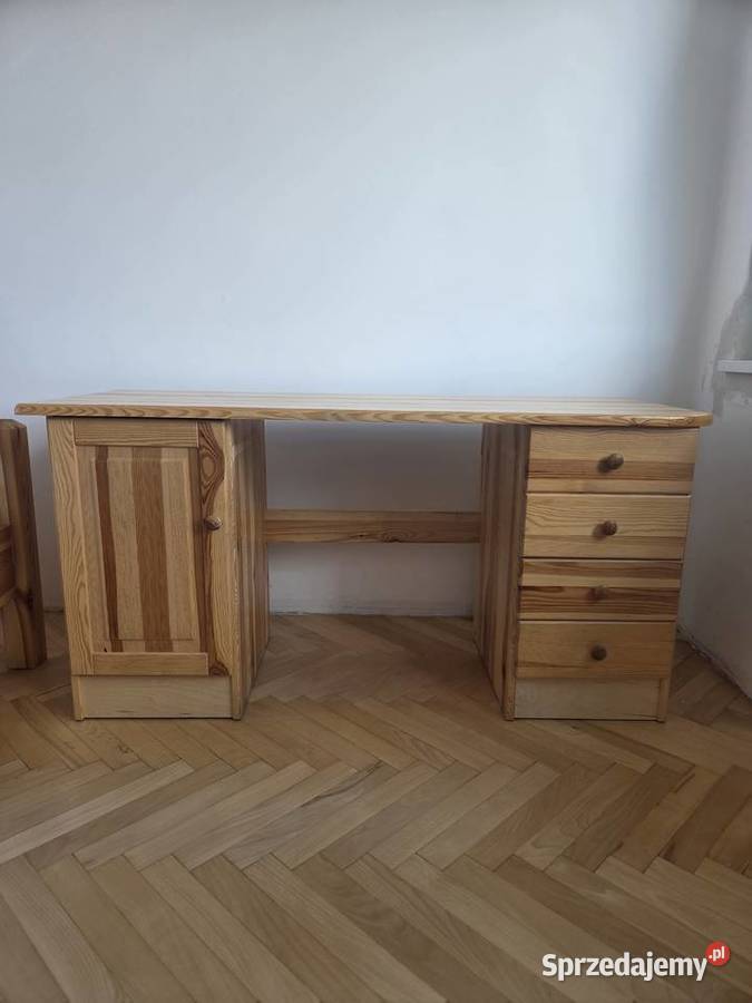 Biurko drewniane sosnowe śląskie Czechowice-Dziedzice