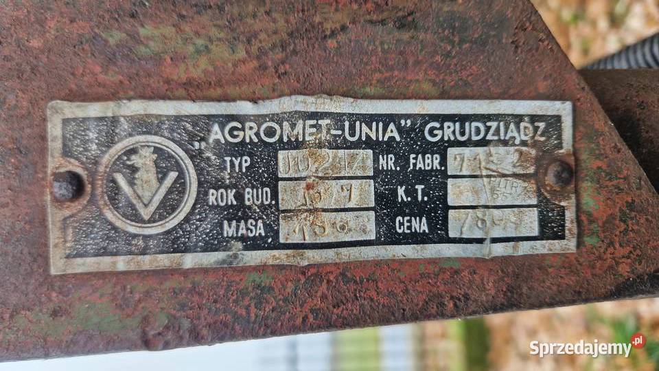 Pług 2skibowy Unia Grudziądz