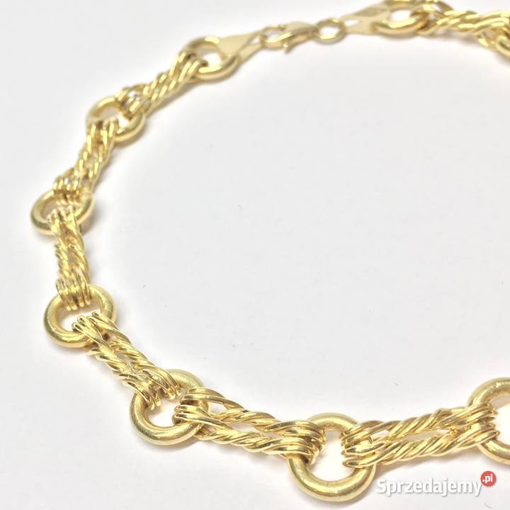 Złota BRANSOLETKA damska 750 18K cudownie złoto