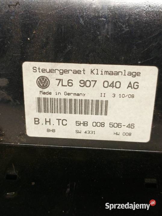 PANEL NAWIEWU 7L6907040AG VW Volkswagen Touareg Rok produkcji 2008 świętokrzyskie