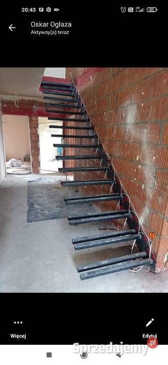 schody loft konstrukcja stelaż półkowe śląskie Kłobuck