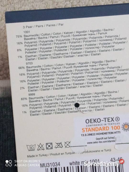 BENCH skarpetki męskie czarne 5 par 40 r 3946 Kraków sprzedam