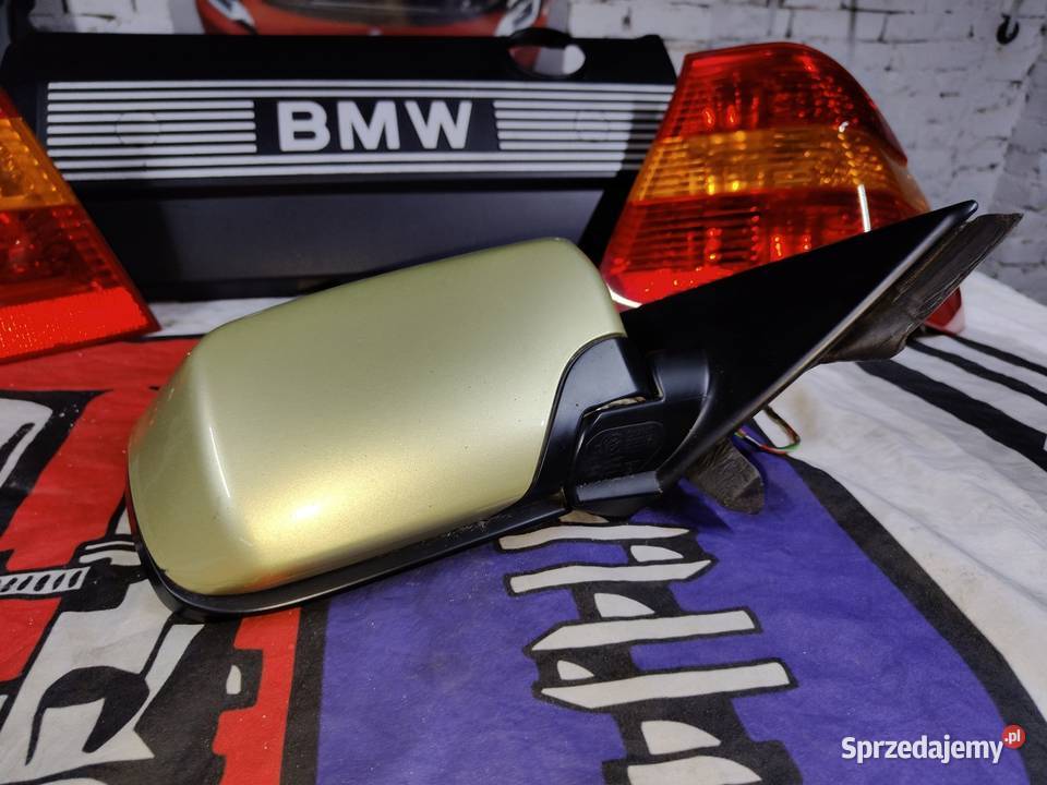 Bmw e46 compakt lusterko prawe pistaziengrun osobowe Aleksandrów Łódzki sprzedam