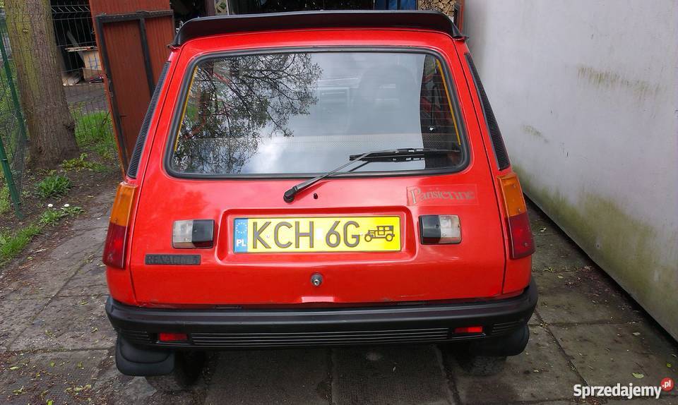 Renault R5 Żółte tablice możliwa zamiana Chrzanów