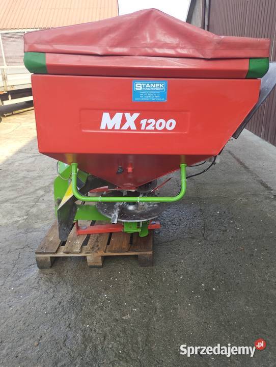 Rozsiewacz do nawozów dwutarczowy Unia MX 1200 Proszowice