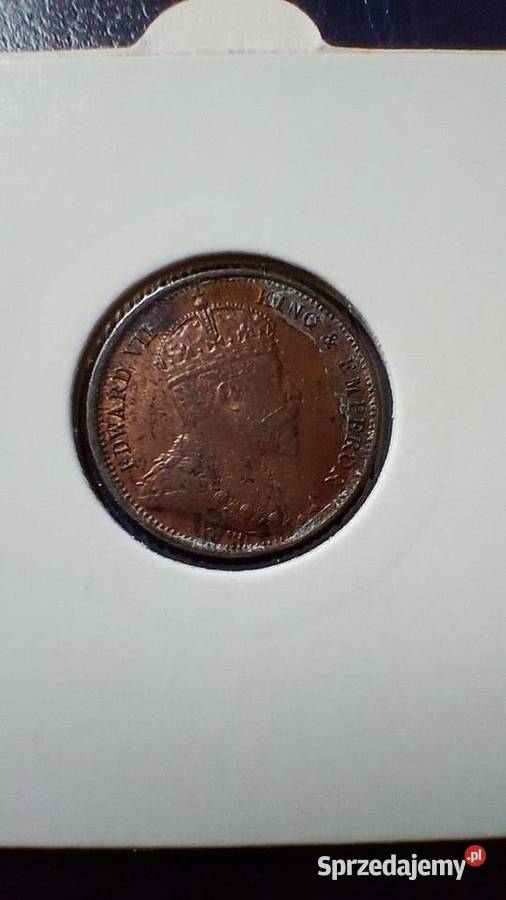 Stare monety 12 cent 1909 Cejlon Lesko