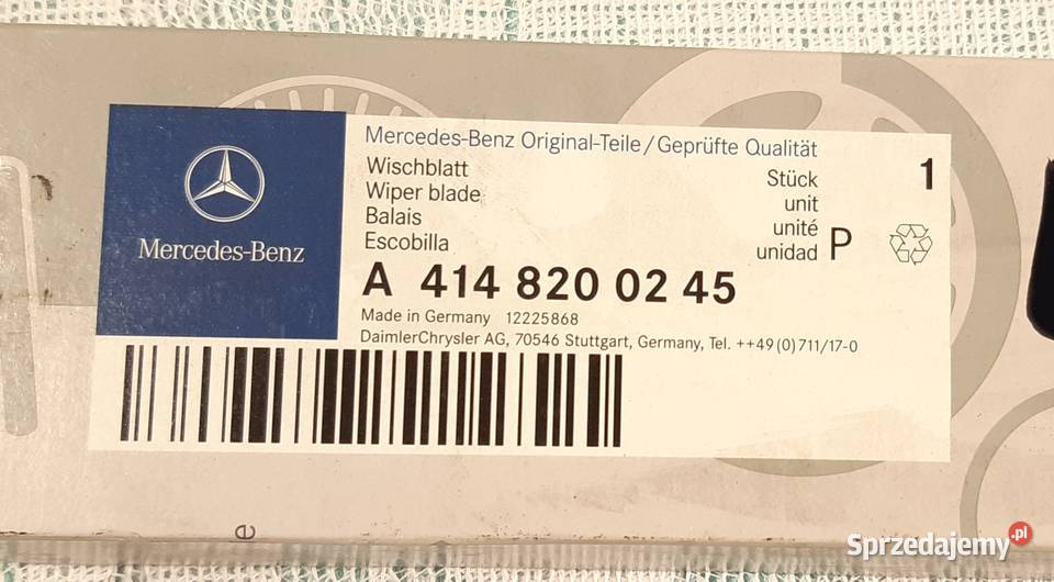 PIÓRO WYCIERACZKI MERCEDES W169 W245 VANEO