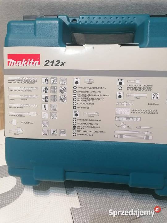 Zestaw wierteł i bitów Makita 212 akcesoriów Ropa sprzedam
