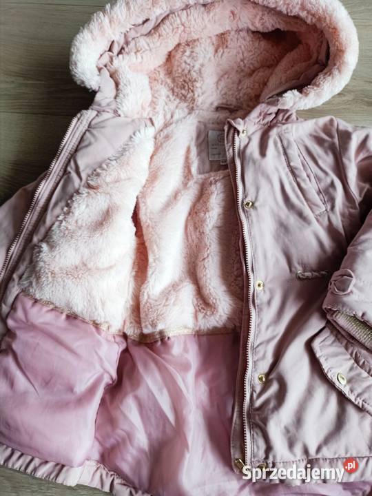 Kurtka parka zimowa dziewczęca różowa 104 różowy Płock