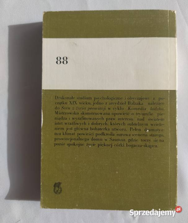 EUGENIA GRANDET Honoriusz Balzac