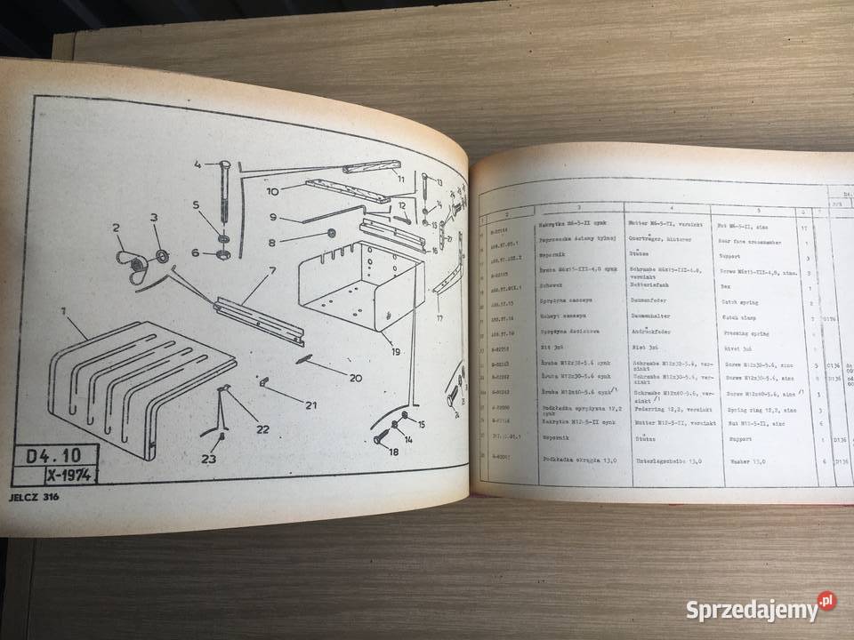 Tytuł Jelcz 316 Katalog części zamiennych Łęczyca