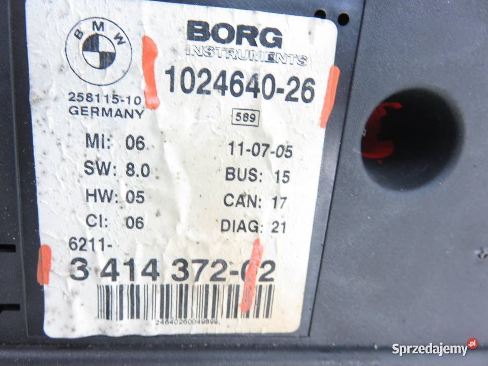 LICZNIK BMW X3 E83 20 d 150 M47 D20 204D4 Liczniki i zegary