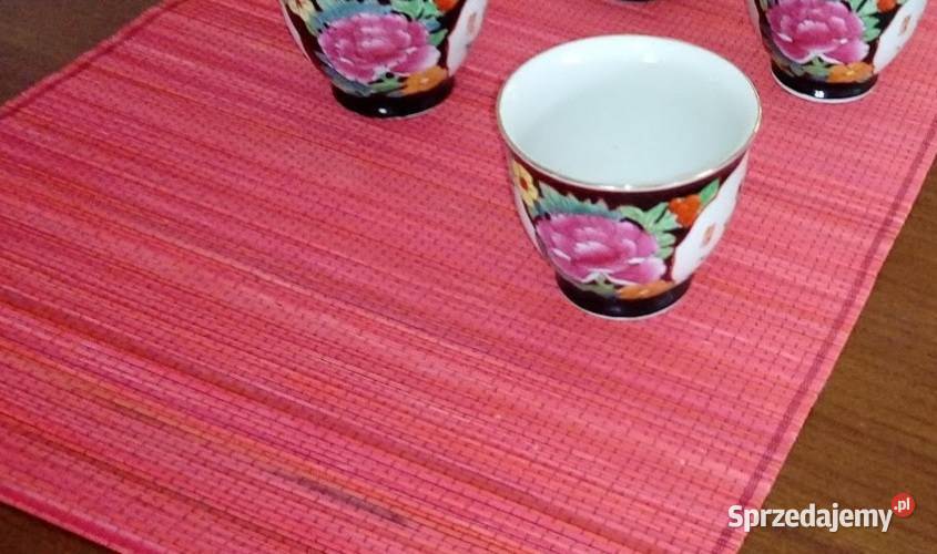Filiżanki porcelanowe z gejszą 4 sztuki Poznań