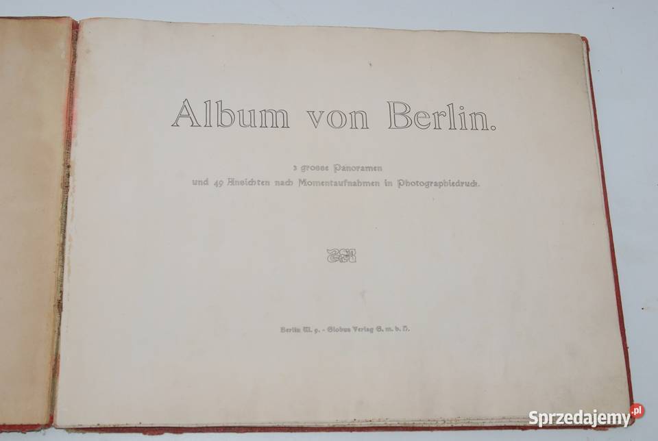 Stary album von Berlin książka 1906 antyk unikat Cieszyn