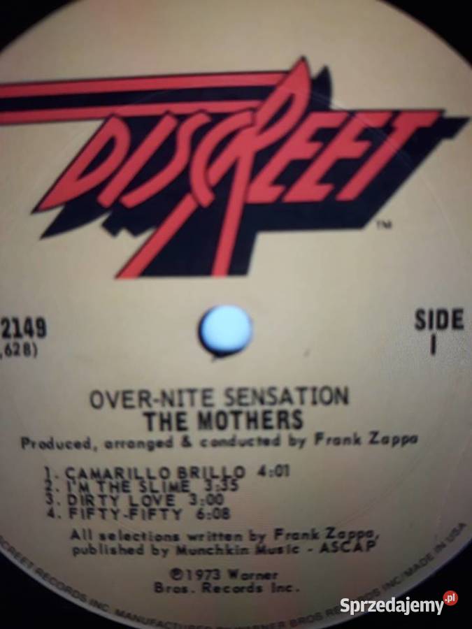 Archiwum jazzprog rocka FRANK ZAPPA Over Nite