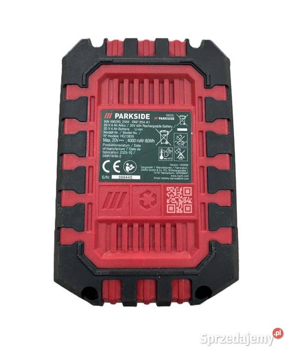 Akumulator LiIon Parkside 20 V 4 Ah PAP 204 A1 Elbląg