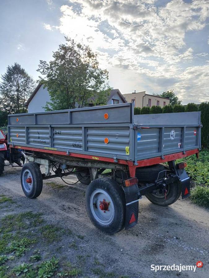Przyczepa wywrotka d47 Przyczepy rolnicze Rzgów sprzedam