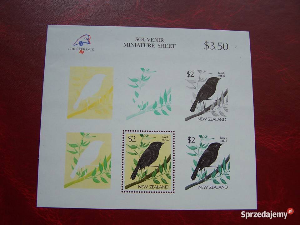 Nowa Zelandia 1989 MNH Mi bl 18 Fauna Ptaki Tychy sprzedam