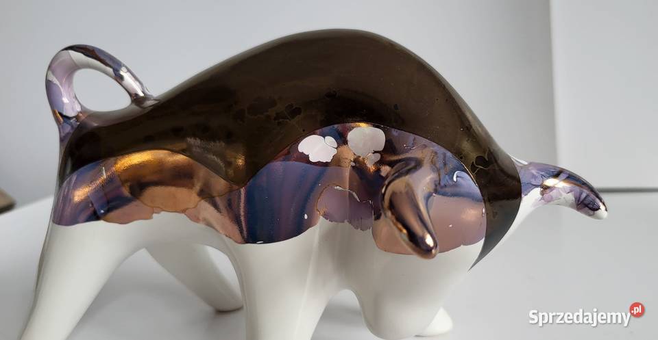 BYK Znak zodiaku Figurka Byczek ceramiczny Sierakowice